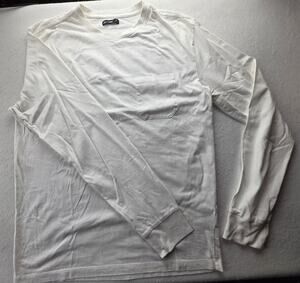Line Of Trade White Long Sleeve Crewneck Size Medium